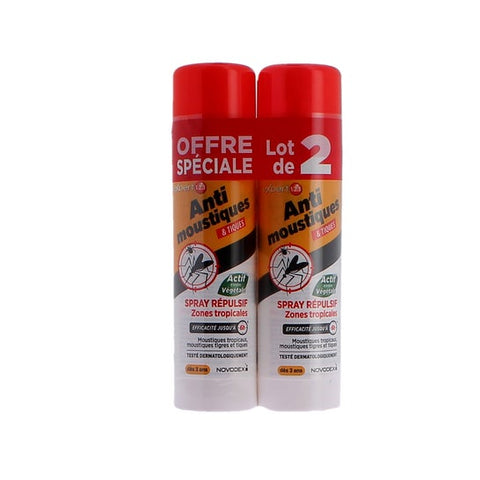 Novodex Kit Expert 123 Spray Répulsif Zones Tropicales 2x100ml