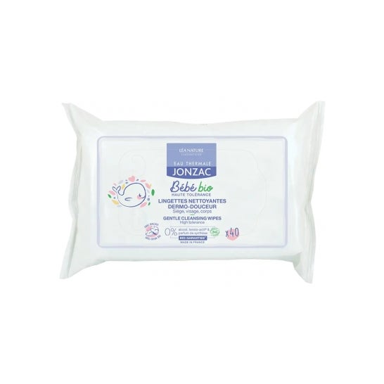 Jonzac Bébé Bio Lingettes Nettoyantes Dermo-Douceur (40 unités)