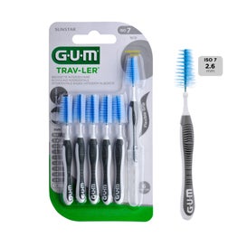 GUM Brosse interdentaire Trav-Ler 1619 6 Unités