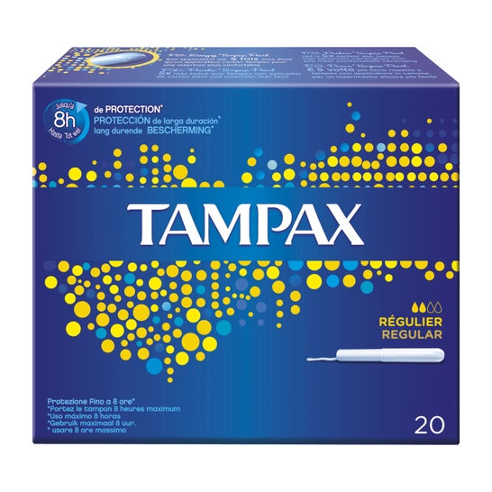 Tampax Boîte Bleue Régulier (20 pièces)
