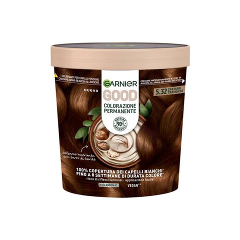 Garnier Good Permanent Hair Color 5.32 Cinnamon Golden Brown