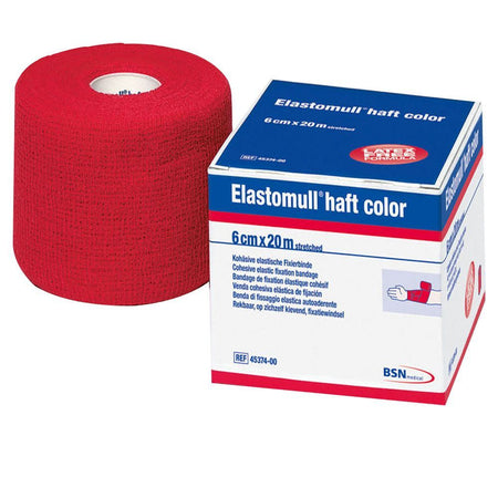Elastomull® haft color 8 cm x 20 m rouge