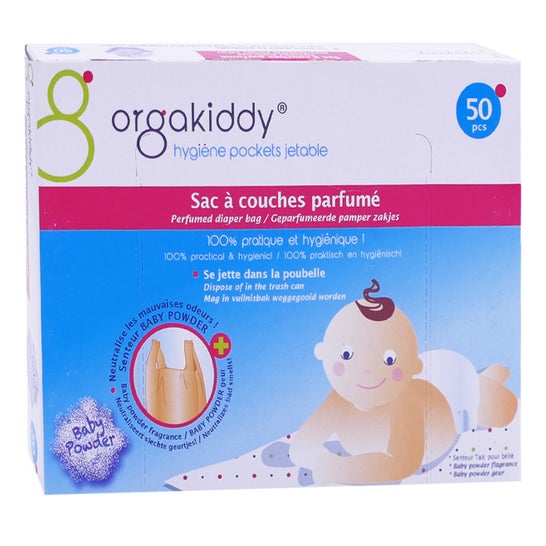Orgakiddy Sac à couches parfum fraise (50 pièces)