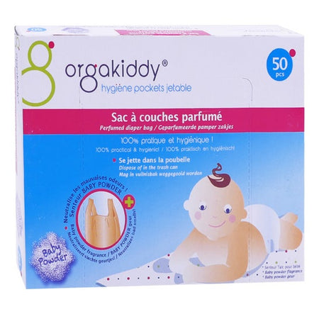 Orgakiddy Sac à couches parfum fraise (50 pièces)