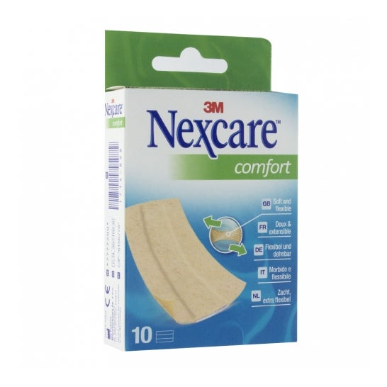 Nexcare Comfort Pansements Bandes 10 x 6cm 10 Unités