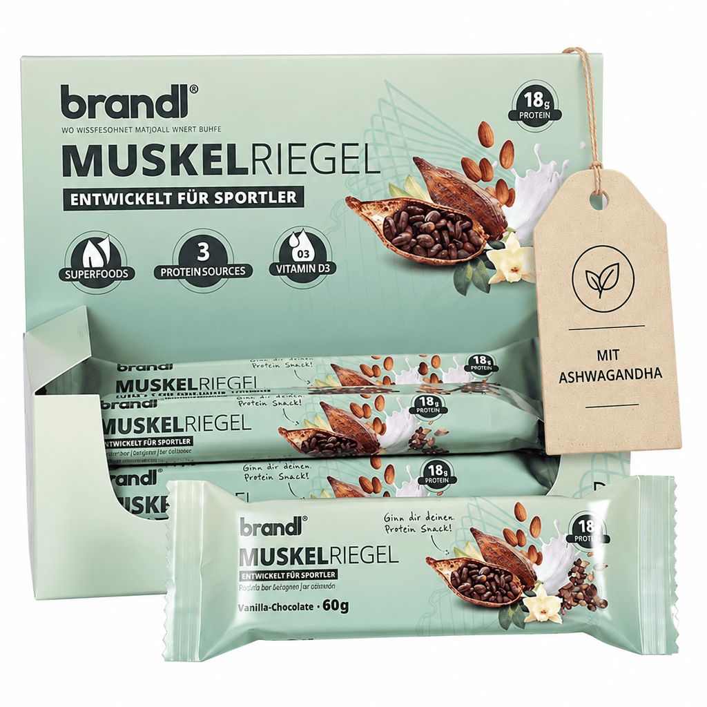 brandl® Barre protéinée avec 18g de protéines de 3 sources (12 pièces)