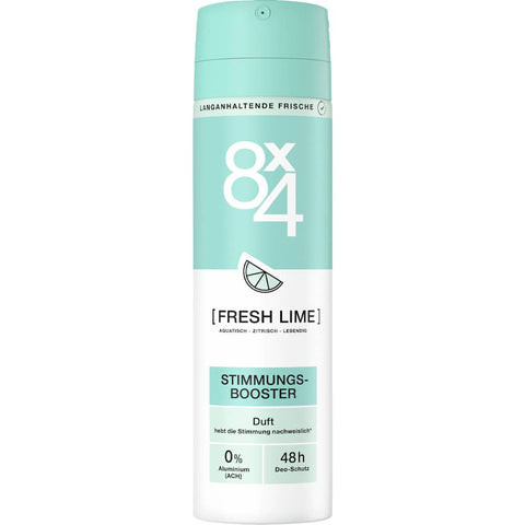 8x4 women Spray déodorant No.7 Fresh Lime (150 ml)