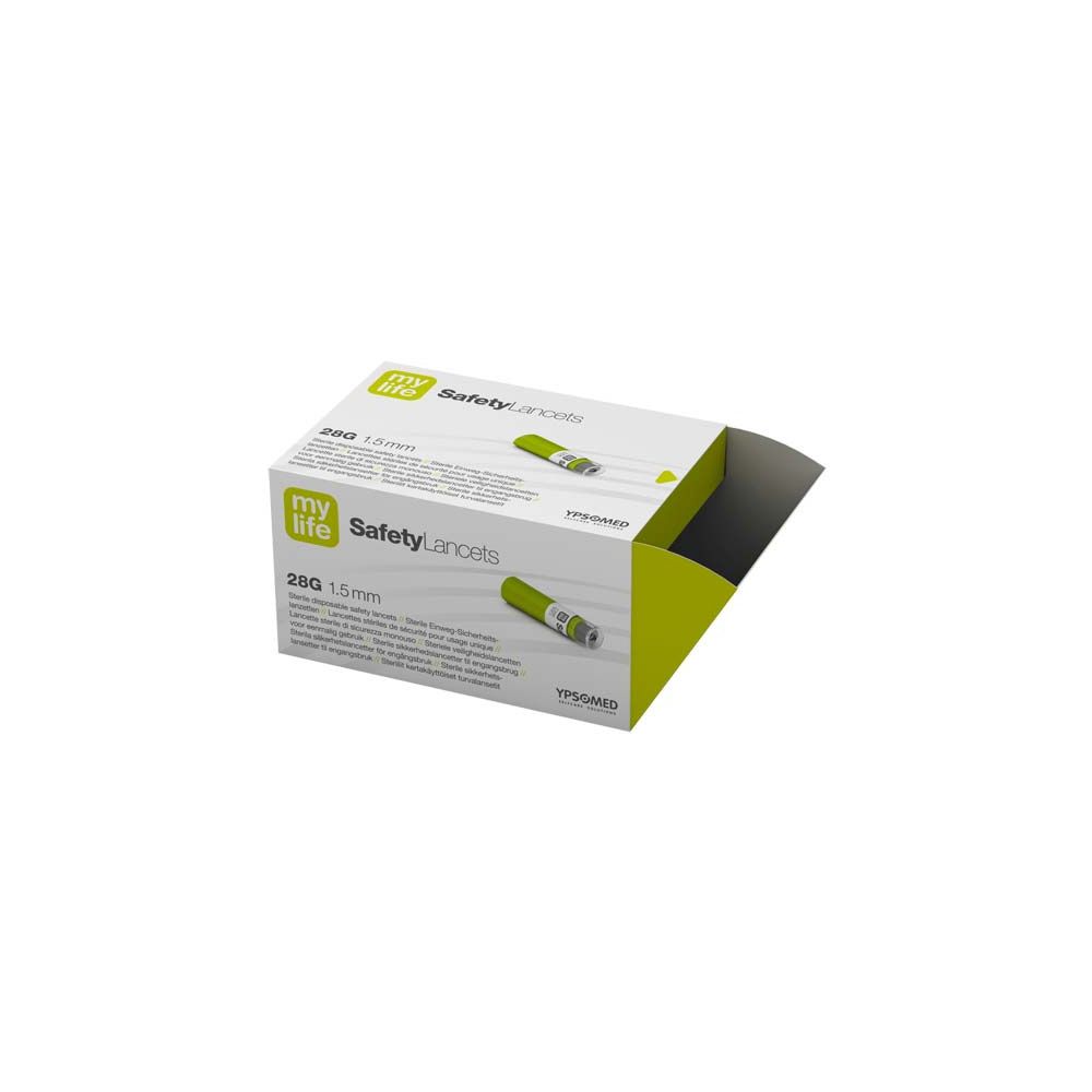 mylife SafetyLancets Comfort lancettes de sécurité 28G 1,5 mm (200 pièces)