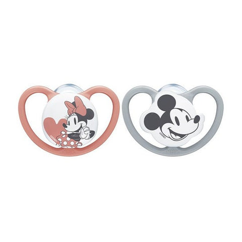 Nuk Space Silicone Pacifier +6m Minnie Pack of 2