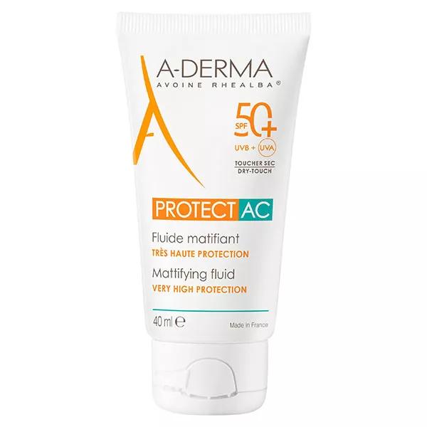 A-Derma Protect AC Fluide Matifiant Très Haute Protection SPF50+ (40 ml)