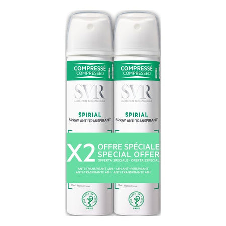 SVR Spirial Déodorant Spray Anti transpirant (2x75ml)