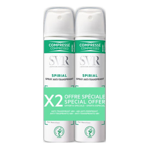 SVR Spirial Déodorant Spray Anti transpirant (2x75ml)