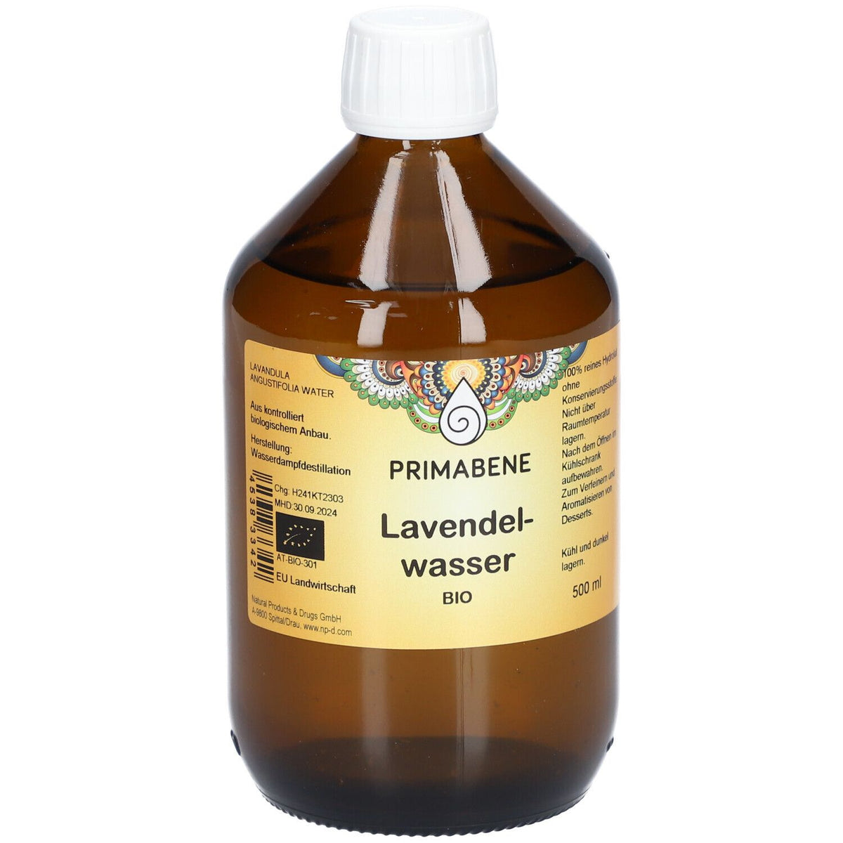 PRIMABENE eau de lavande bio (500 ml)