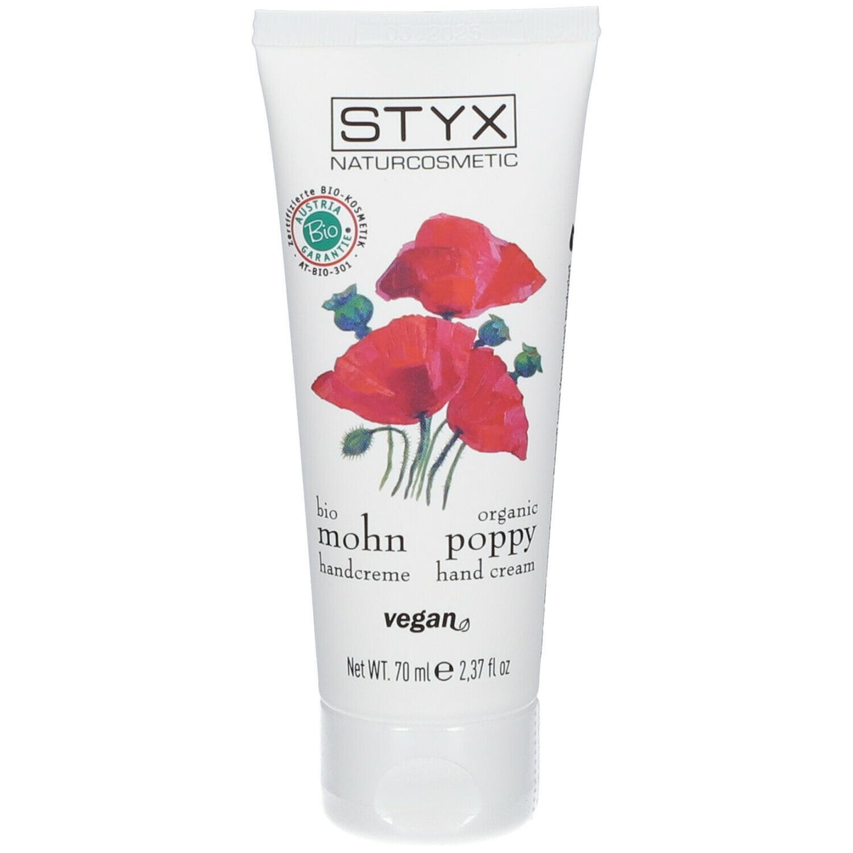 STYX NATURCOSMETIC crème pour les mains au pavot (70 ml)