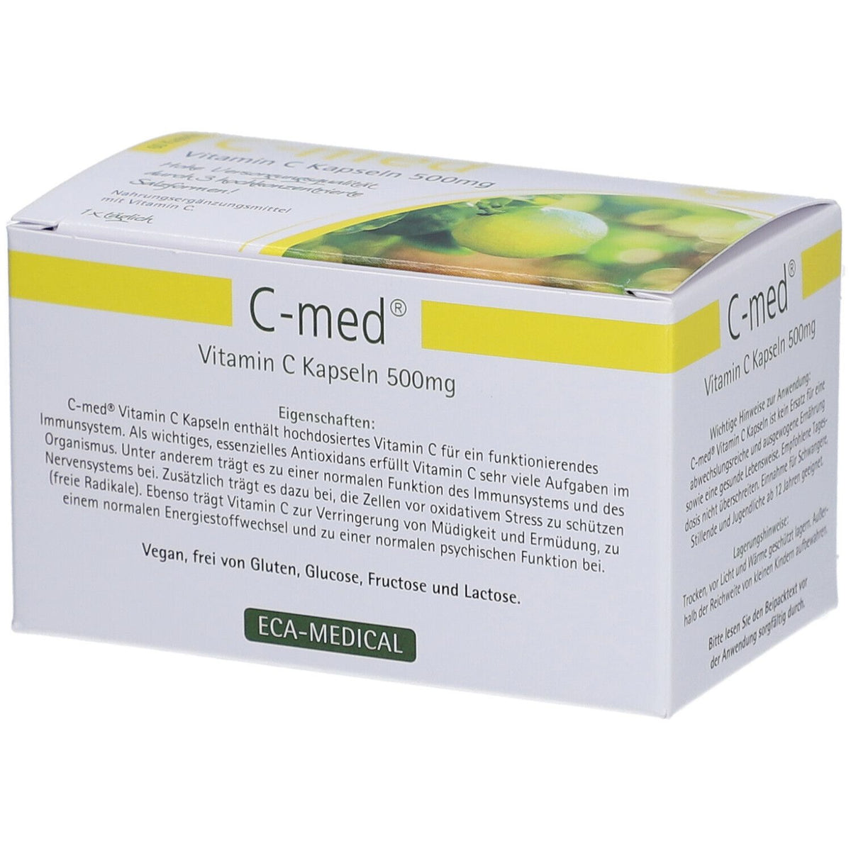 C-med® Vitamine C gélules 500 mg (60 pièces)