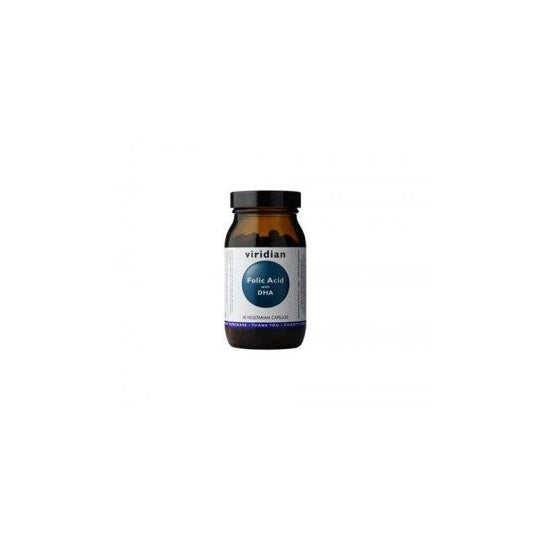 Viridian Acide folique avec DHA (90 gélules)