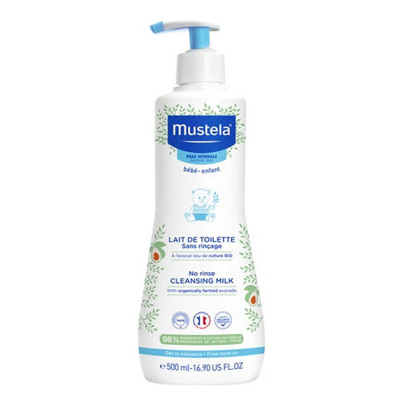 Mustela Lait de Toilette Sans Rinçage À L'Avocat Bio 500ml