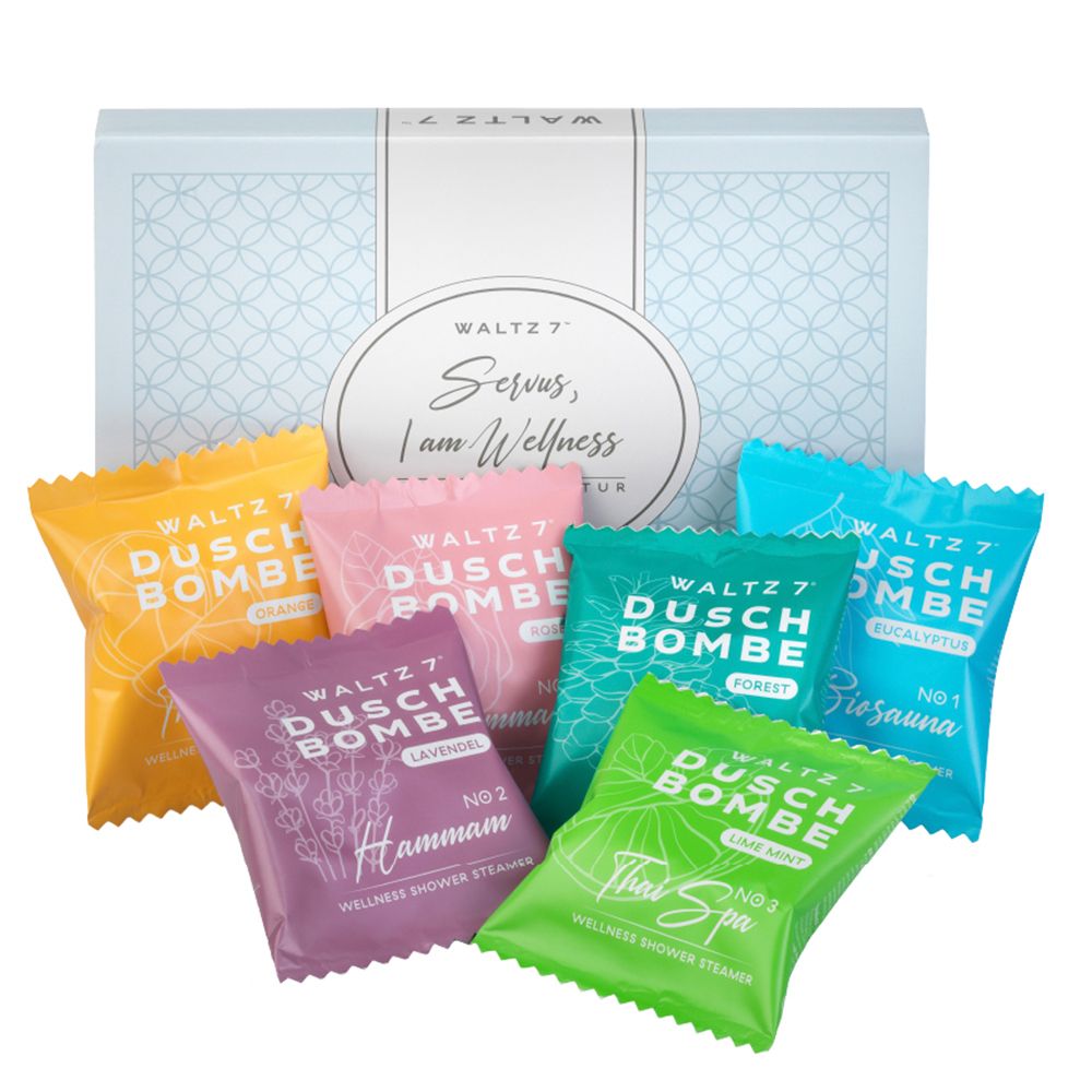 WALTZ 7 Coffret découverte bien-être douche avec 6 bombes de douche