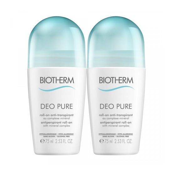 Biotherm Pure Déodorant Roll-On (2 x 75 ml)