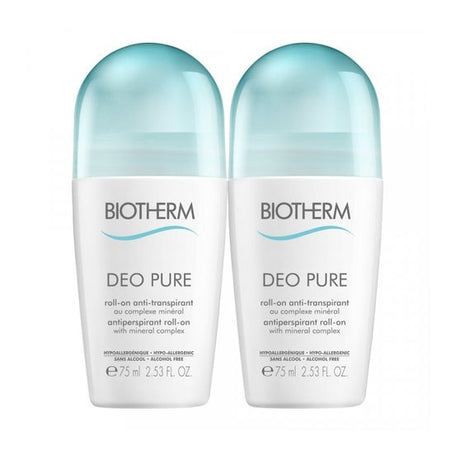 Biotherm Pure Déodorant Roll-On (2 x 75 ml)