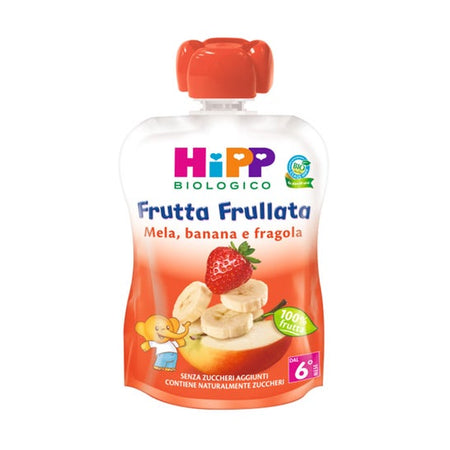 Hipp Bio Purée Fruit Pomme Banane Fraise 90g