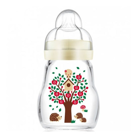 Mam Biberon Verre Débit 1 Blanc (170 ml)
