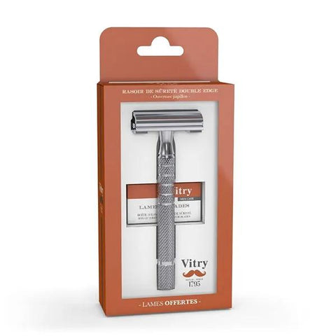 Vitry Men's Butterfly Safety Razor + 10 Blades (1 piece)