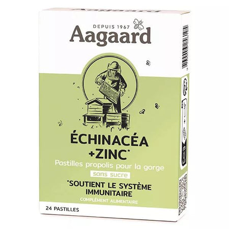 Aagaard Propolentum Echinacea et Zinc 24 pastilles