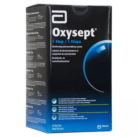 Abbott Oxysept 1-Step Soft Lens Disinfecting and Neutralizing Solution 90-Day Pack