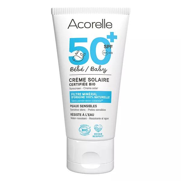 Acorelle Crème solaire bébé bio SPF50+ (50 ml)
