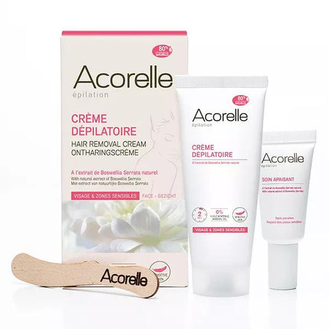 Acorelle Hair Removal Cream for Face & Sensitive Skin VEGAN — 75 ml