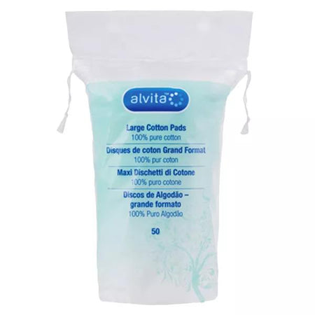 Alvita Disque Coton Grand Format 50 unités
