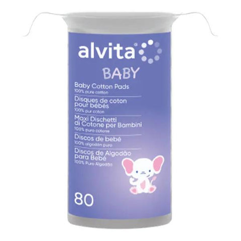 Alvita Cotton Pads for Babies 80 units