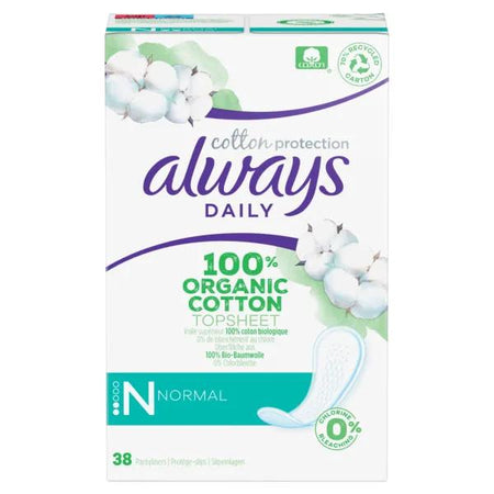 Always Dailies Protège-Slip Cotton Protection Normal 38 unités
