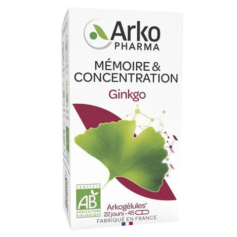 Arkopharma Arkocapsules Organic Ginkgo 45 capsules