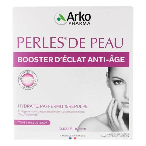 Arkopharma Perles de Peau Booster d'Eclat Anti-Âge 10 doses
