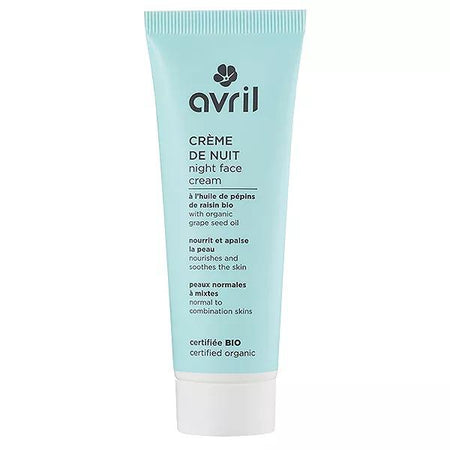 Avril Soin du Visage Crème de Nuit Pépins de Raisin Bio 50ml