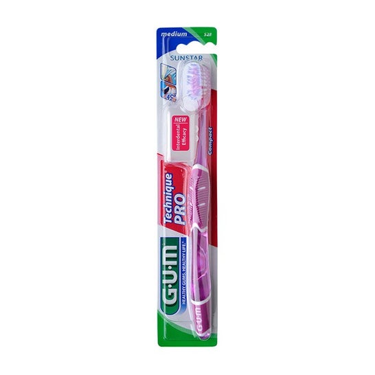 GUM Brosse Technique Pro Compacte Moyenne 1 Unité