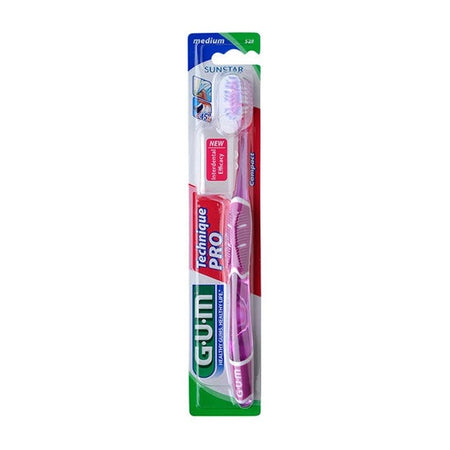GUM Brosse Technique Pro Compacte Moyenne 1 Unité