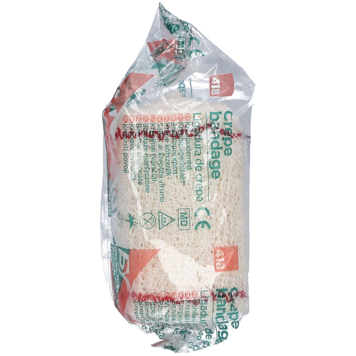 Zeno bande de crêpe 7 cm x 4 m + filet rouge