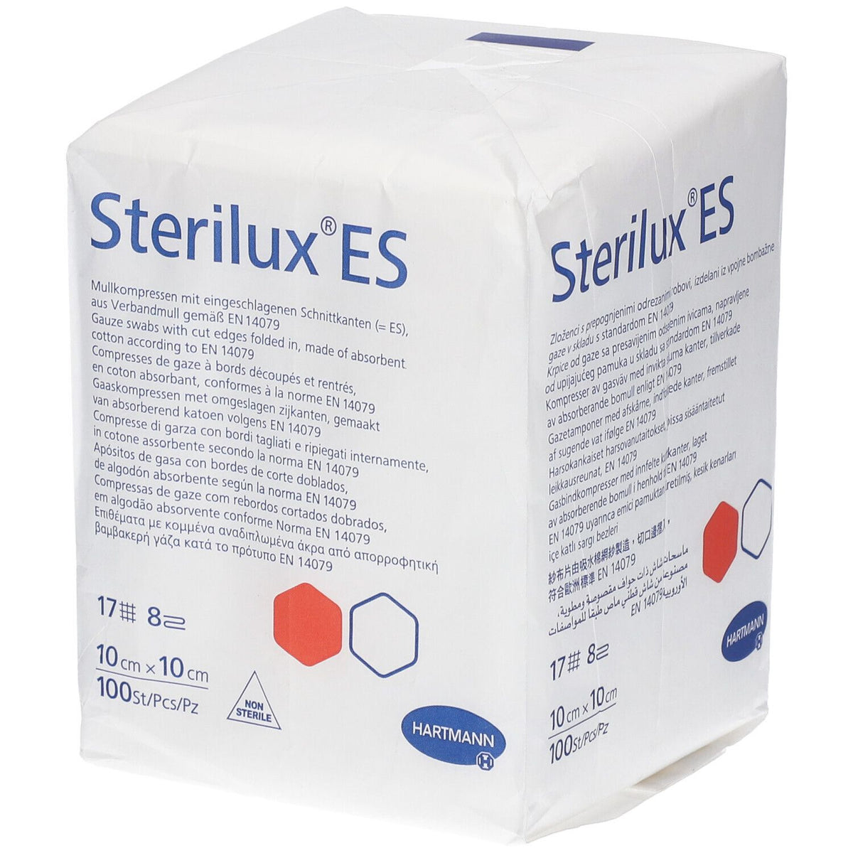 Hartmann Sterilux ES Compresse 8 Plis 10 x 10cm 418804