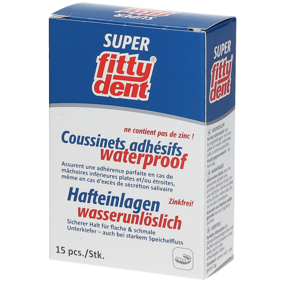 fitty dent® Coussinets adhésifs (15 pièces)