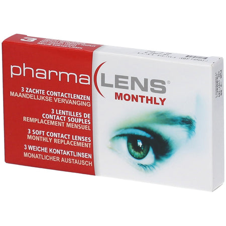 pharmaLENS® MONTHLY Lentilles -2.00 (3 paires)