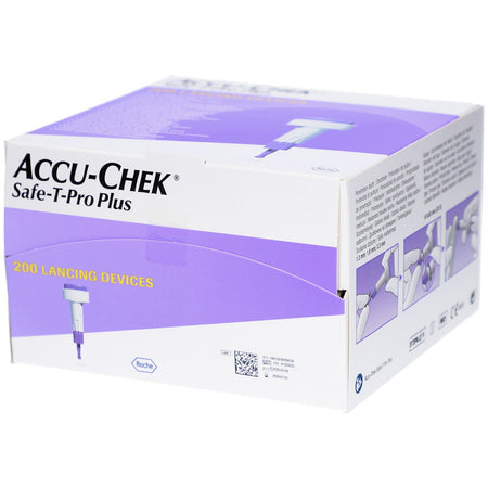 ACCU-CHEK Safe T Pro Plus usage unique (200 pièces)