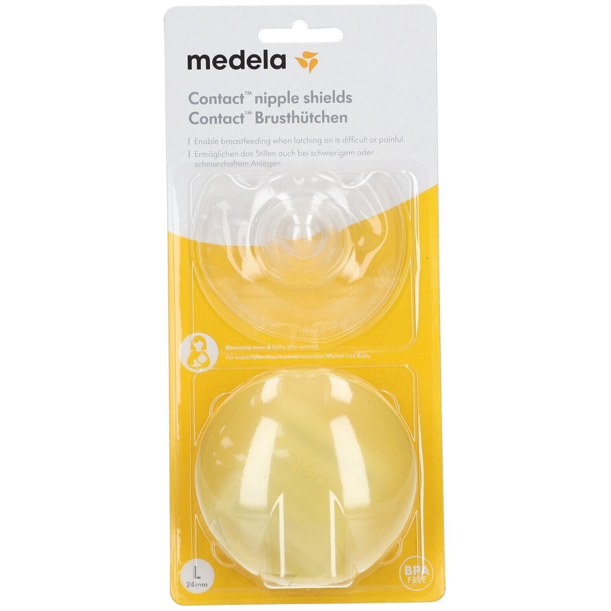 Medela Bouts de sein Contact L (par paire) Avec Boîte de Rangement