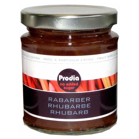 Prodia Pâte à tartiner Extra Rhubarbe sans sucres ajoutés (215 g)