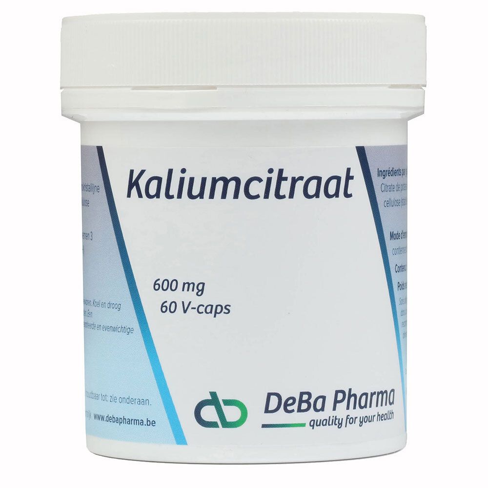 Deba Citrate de potassium 600 mg — 60 gélules