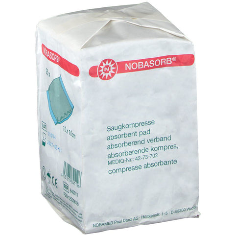 NOBASORB® Compresse absorbante non stérile 10 x 10 cm