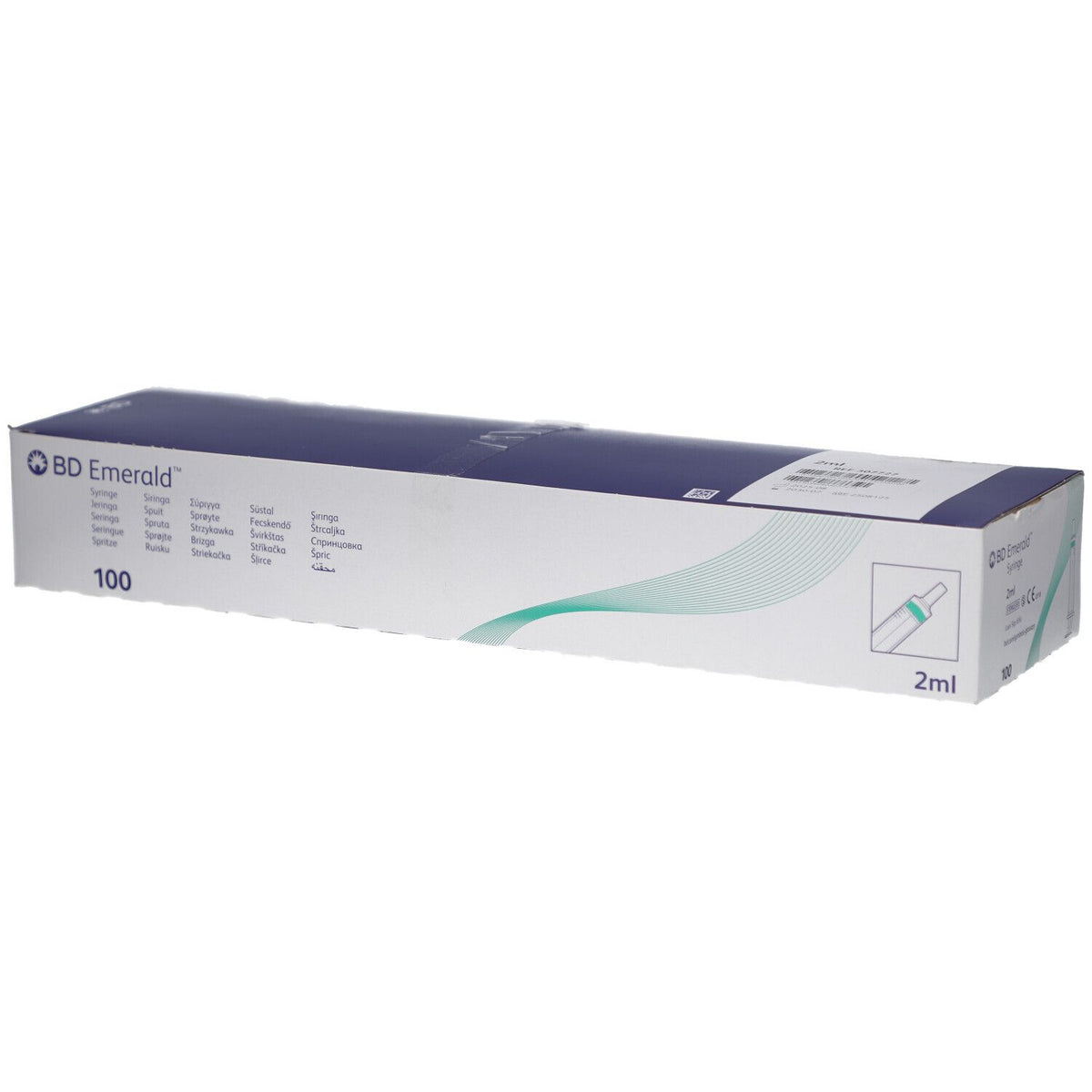 BD Emerald™ Seringue sans aiguille jetable 2 ml