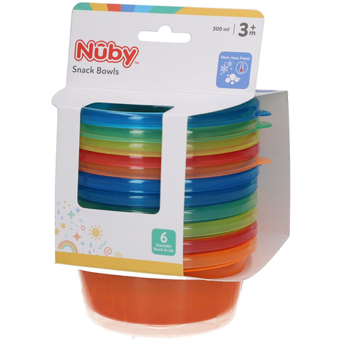 Nûby 6 bols avec couvercles (300 ml)